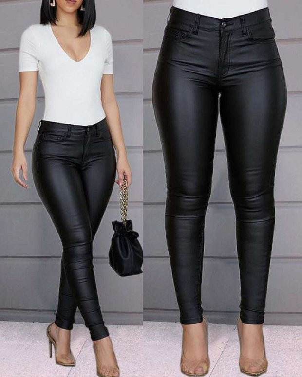 Pure Color Casual Sexy Feet Pants Women Trousers